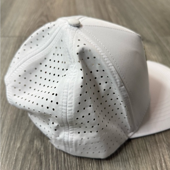 Alter Ego Running White Baseball Cap with Gold Palm Tree SnapBack - Picture 3 of 5